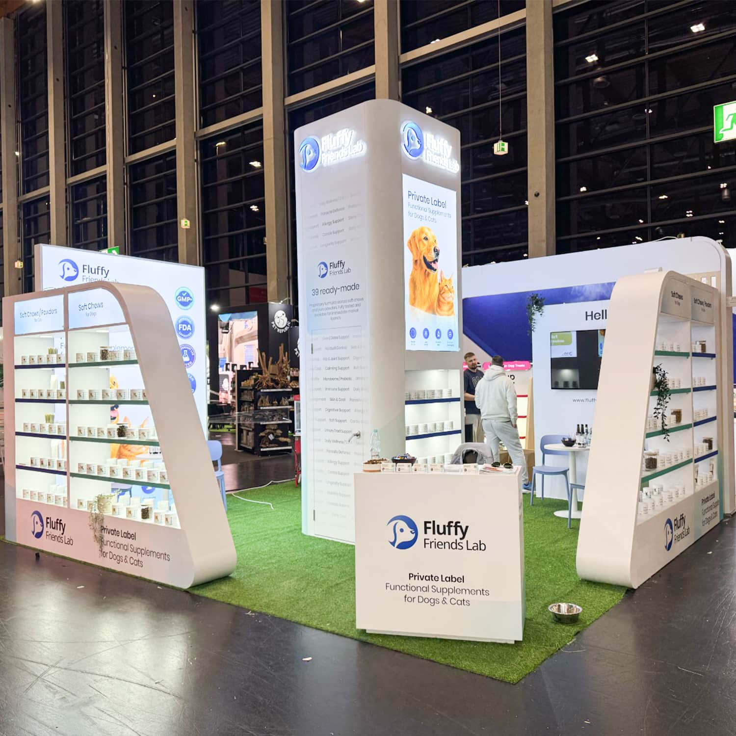 Modular Pet Product Exhibition Booth | Interzoo Custom Display Stand