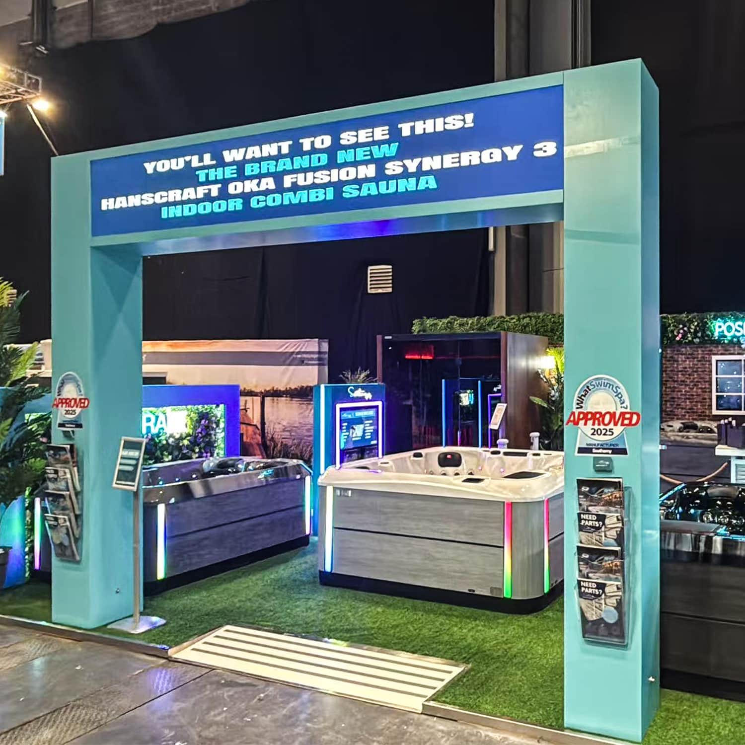 Premium Modular Luxury Spa & Wellness Stand with Moisture-Resistant Concealed Wiring for UK Shows