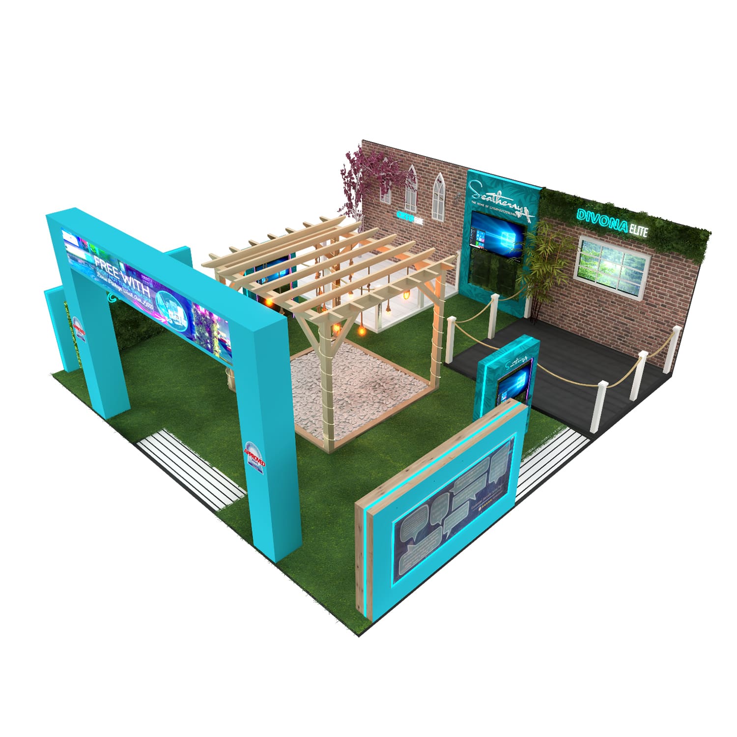 Premium Modular Luxury Spa & Wellness Stand with Moisture-Resistant Concealed Wiring for UK Shows