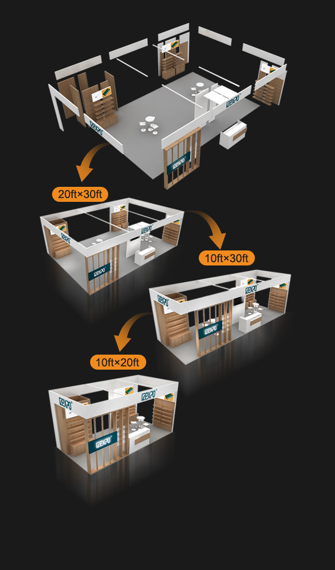 CUSTOM MODULAR BOOTH BUY ONCE USE TEN TIMES