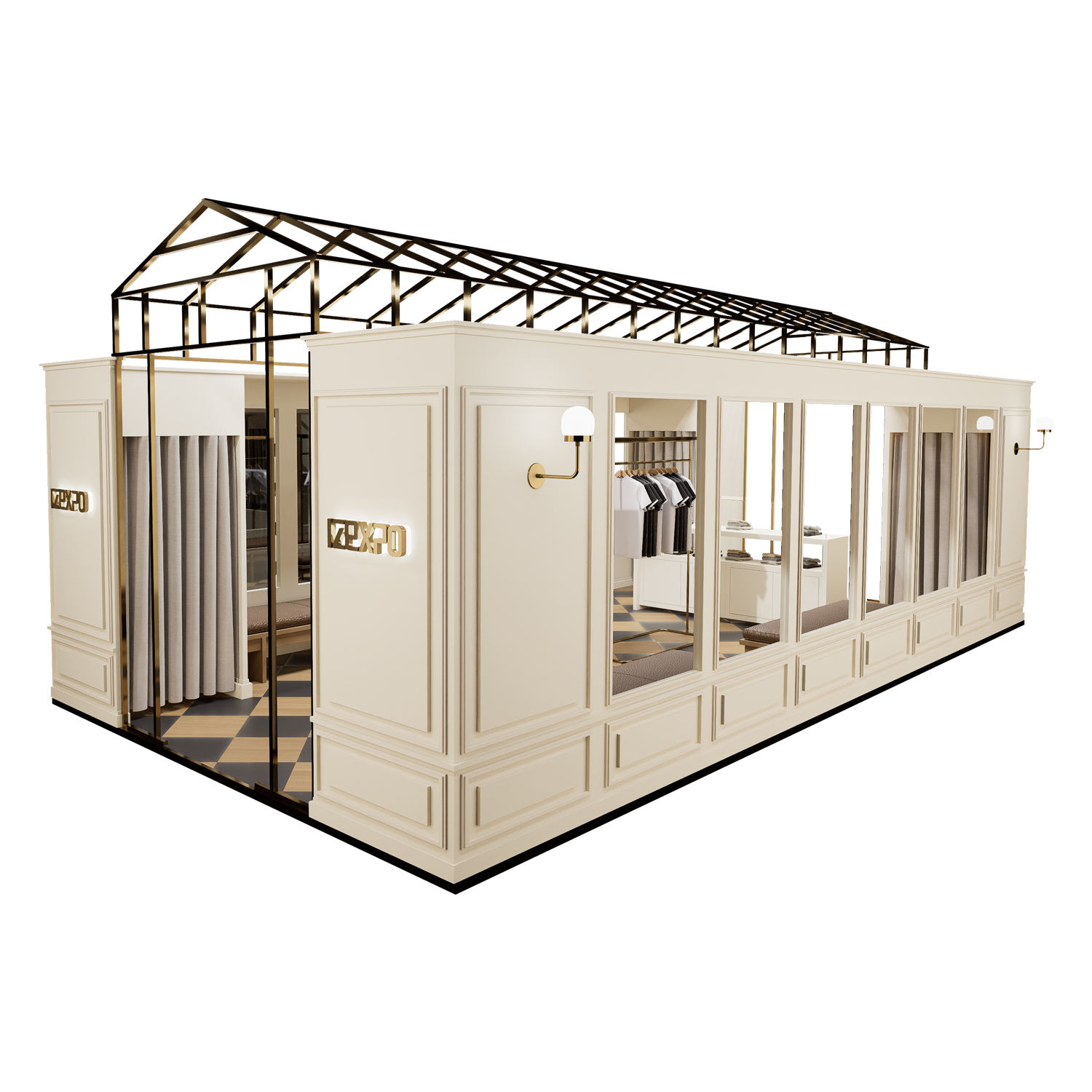 Premium 20x20ft Modular Booth for Fashion Textile & Apparel Trade Shows