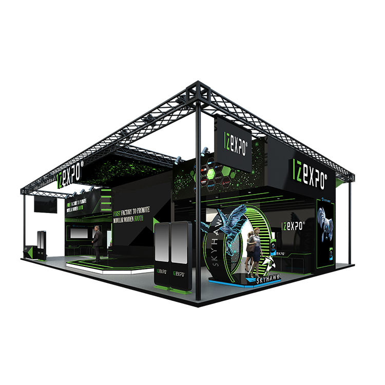 40ft×60ft Large Custom Modular Booth for Tech New Product Launch & Demo Events