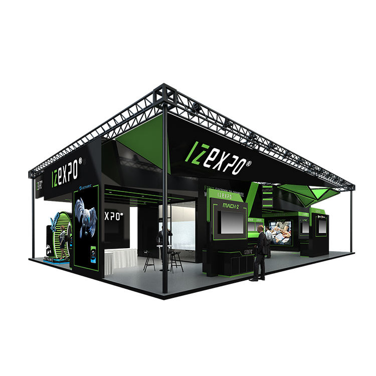 40ft×60ft Large Custom Modular Booth for Tech New Product Launch & Demo Events