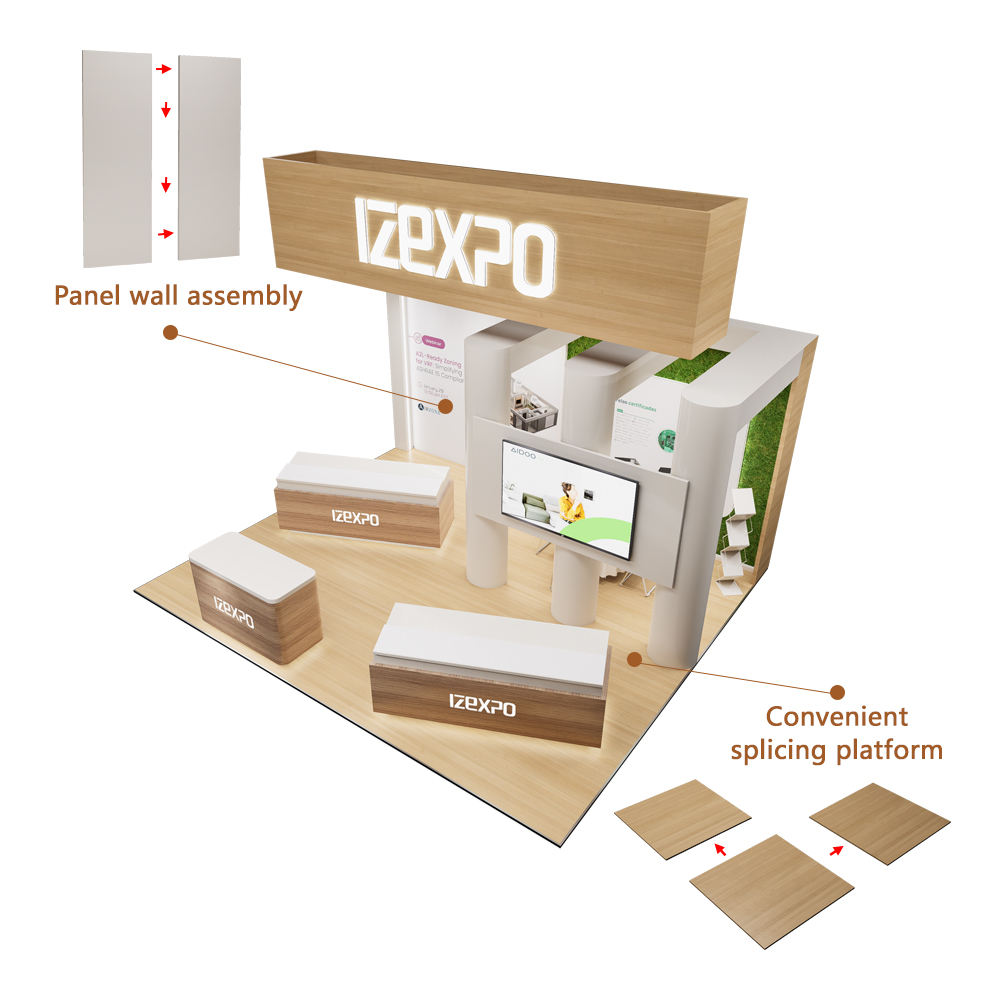 Cost-Effective 10x Times Reusable Modular Wooden Exhibition Stand