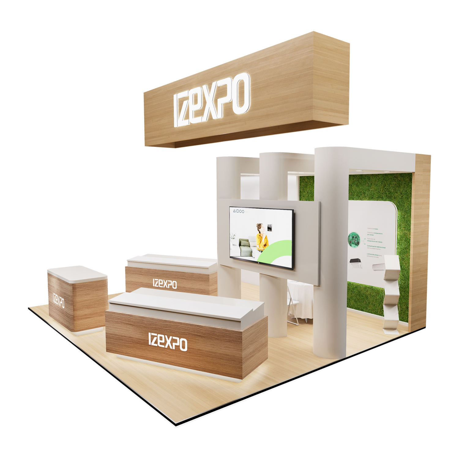 Cost-Effective 10x Times Reusable Modular Wooden Exhibition Stand
